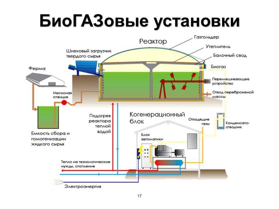 Биогаз из навоза - технология и принцип устройства установки, делаем своими руками
