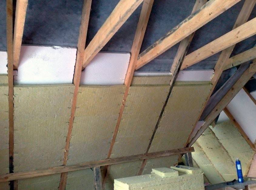 Утепление мансарды изнутри, если крыша уже покрыта, для зимнего проживания: пенопластом, минватой