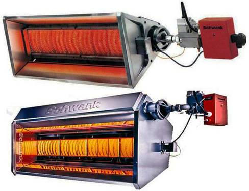 Инфракрасная газовая горелка керамическая с регулировкой излучения: расход газа