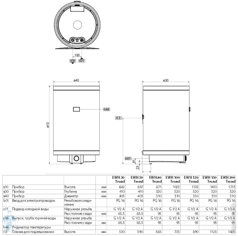 Накопительные водонагреватели на 30 литров: обзор моделей, характеристики