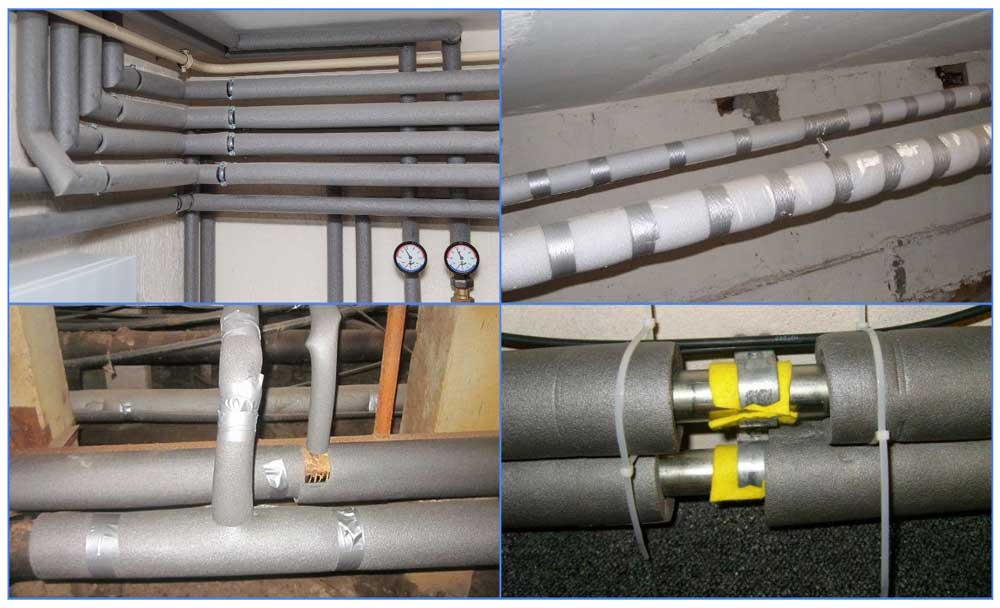 Теплоизоляция для труб отопления – ее оптимальная толщина в подвале и для наружных труб, снип и правила