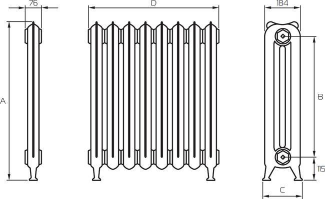 Какие лучше чугунные радиаторы отопления: мс 140м 500, мс-110-500, мс-110-300 — технические характеристики — портал о строительстве, ремонте и дизайне