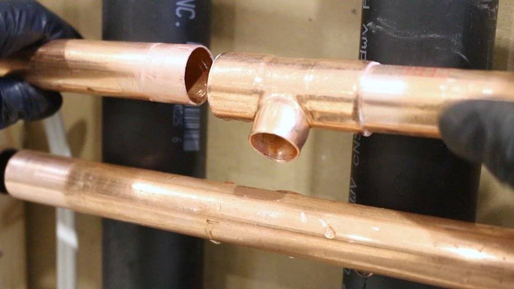 Монтаж медных труб отопления: способы соединения и установки - точка j