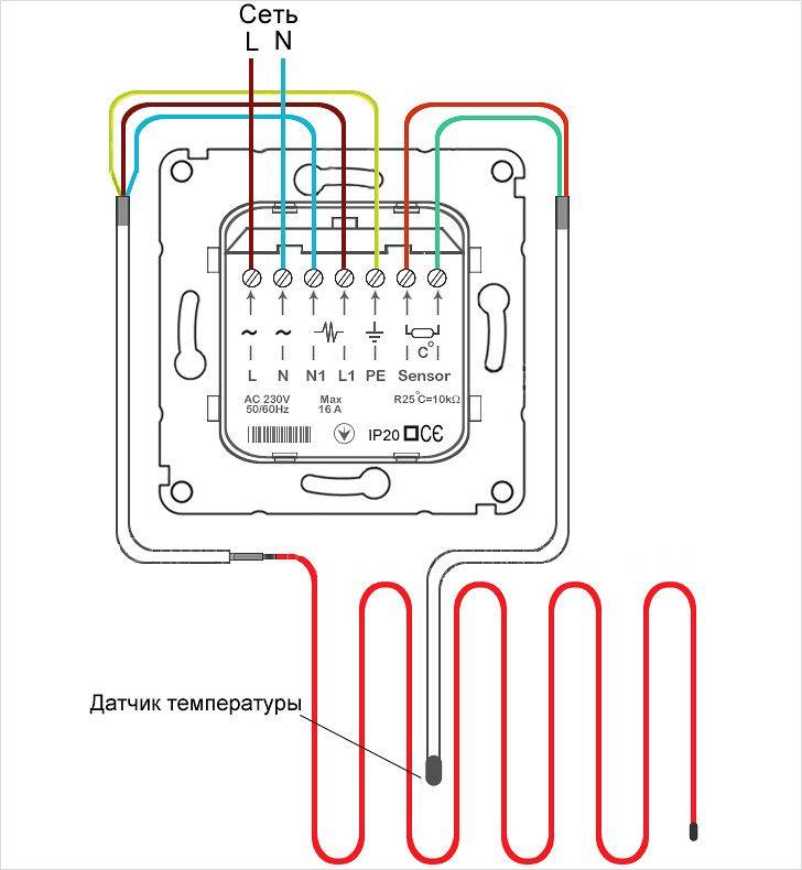 Подключение теплого пола к терморегулятору: особенности выполнения монтажных работ