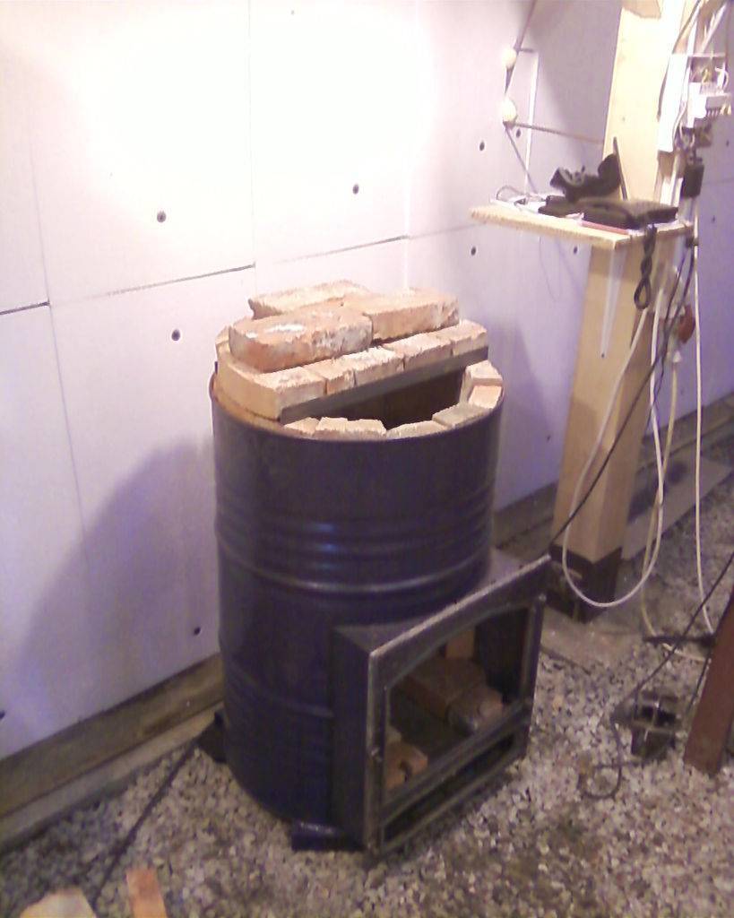 Печка из бочки: простой вариант организации отопления в гараже или подвале – советы по ремонту