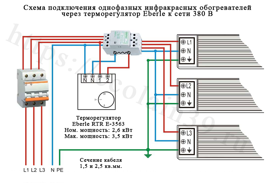 Подключение электрических конвекторов через контактор — викистрой