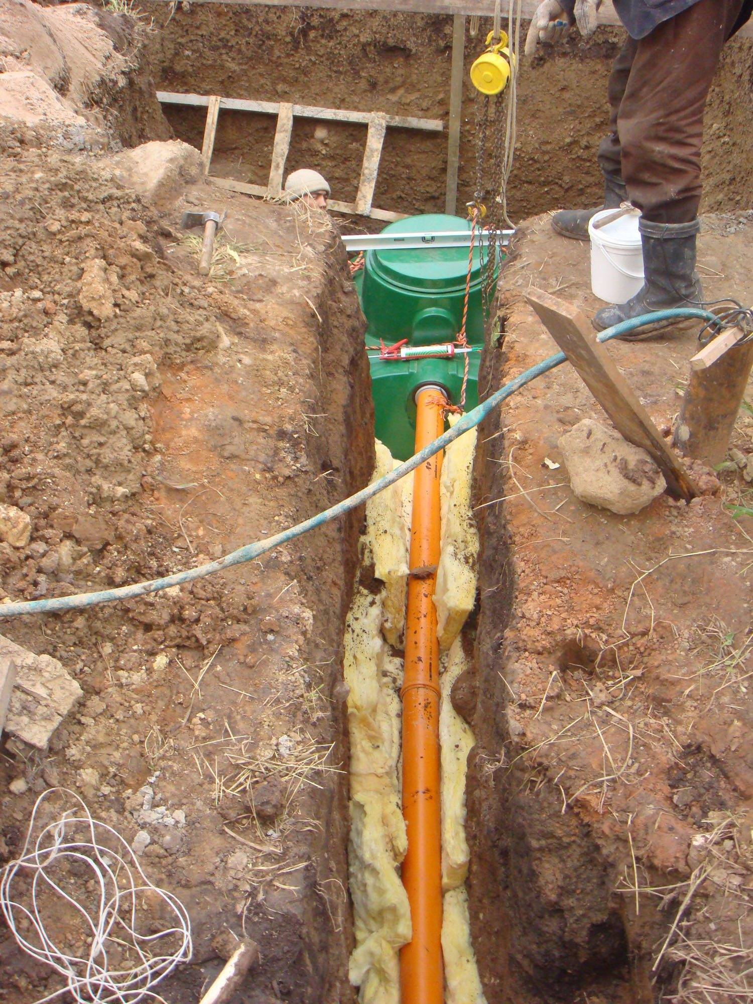 Защита канализационных труб от замерзания