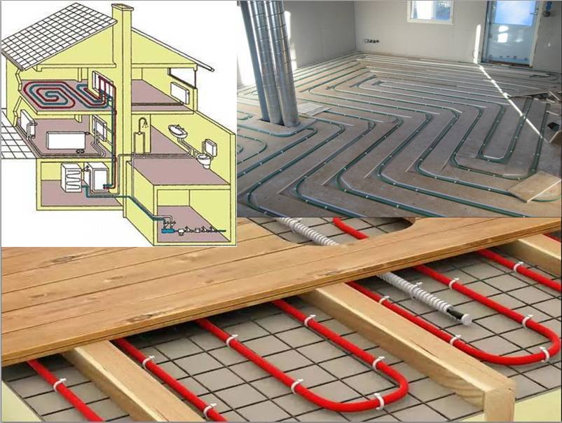 Система водяного теплого пола в деревянном доме — лучший способ сохранить тепло